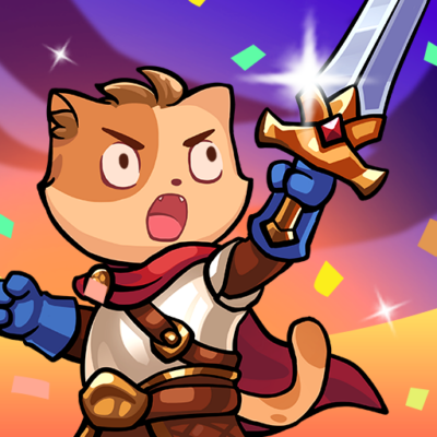 Cat Legend Idle RPG War Logo