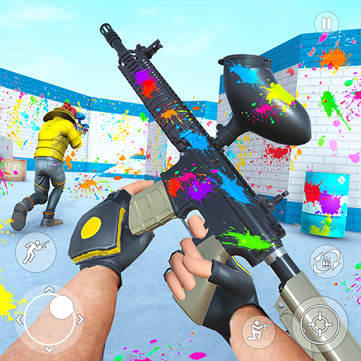 Paintball Shooting Game 3D Logo