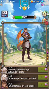 Gameplay của Anima Saga – Clicker RPG